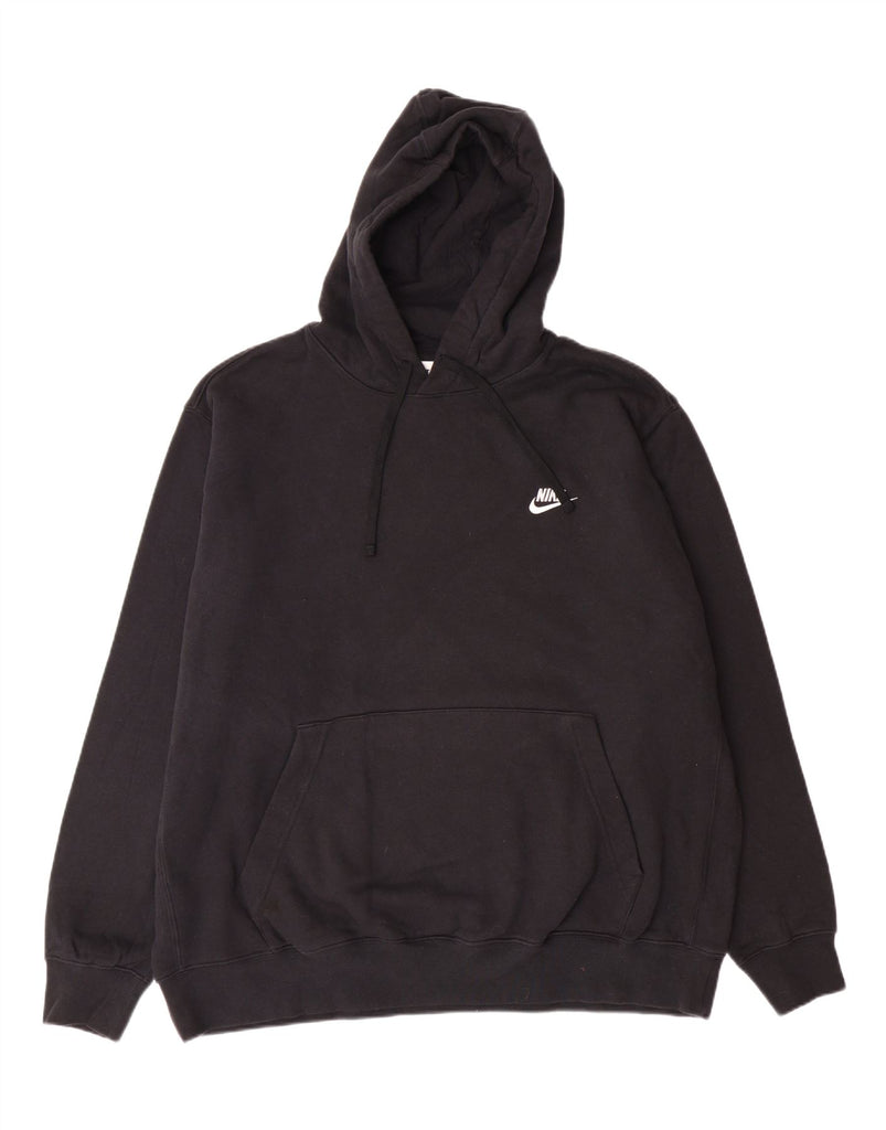NIKE Mens Hoodie Jumper 2XL Black Cotton Vintage Nike and Second-Hand Nike from Messina Hembry 