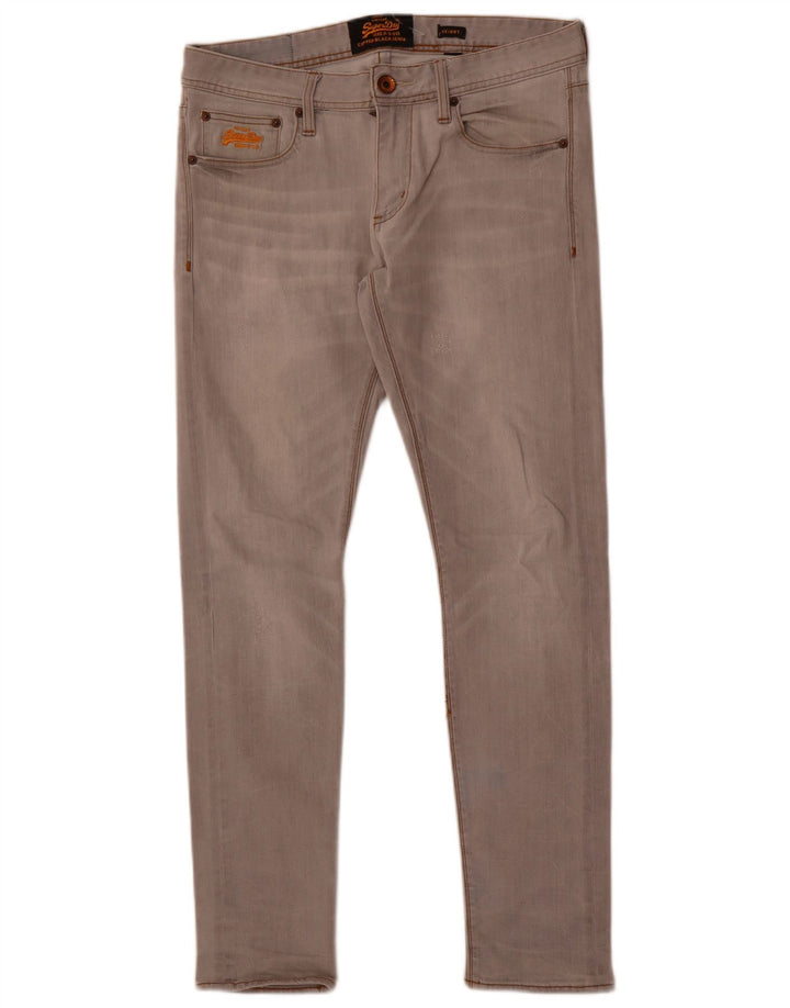 Superdry Womens Slim Jeans  W32 L30 Grey Cotton