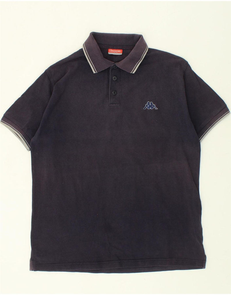 KAPPA Mens Polo Shirt Medium Navy Blue Vintage Kappa and Second-Hand Kappa from Messina Hembry 