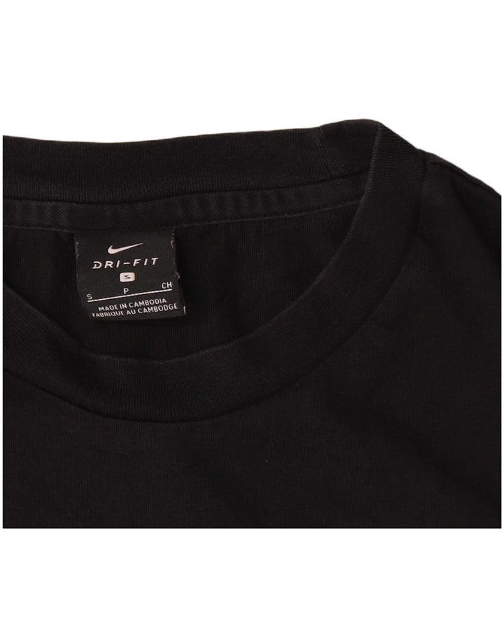 Nike Mens Dri Fit Graphic T-Shirt Top Small Black Cotton
