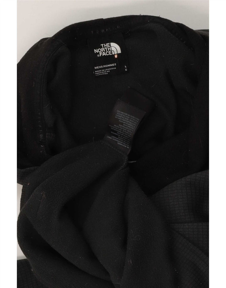 The North Face Mens Graphic Hoodie Jumper Large Grey Polyester