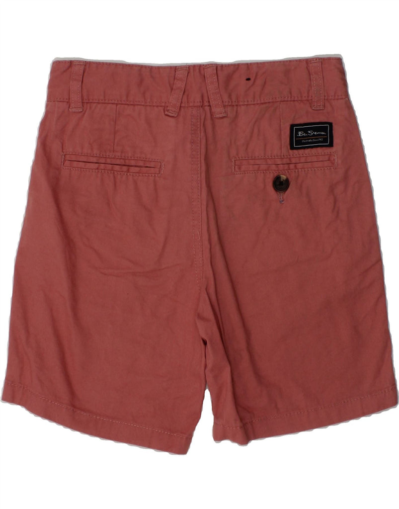 BEN SHERMAN Boys Chino Shorts 8-9 Years W24  Red Cotton | Vintage Ben Sherman | Thrift | Second-Hand Ben Sherman | Used Clothing | Messina Hembry 
