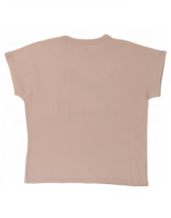 Puma Womens Oversized Graphic T-Shirt Top UK 10 Small Beige