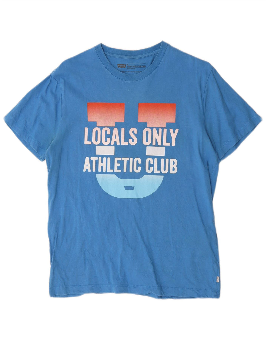 Levi's Mens Standard Fit Graphic T-Shirt Top Medium Blue Cotton