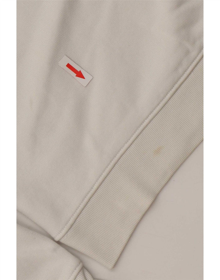 Levi's Womens Graphic Oversized Sweatshirt Jumper UK 10 Small White Cotton