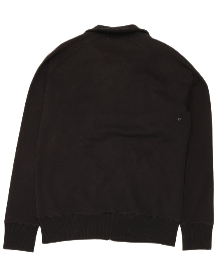 Dkny Mens Tracksuit Top Jacket Small Black Cotton