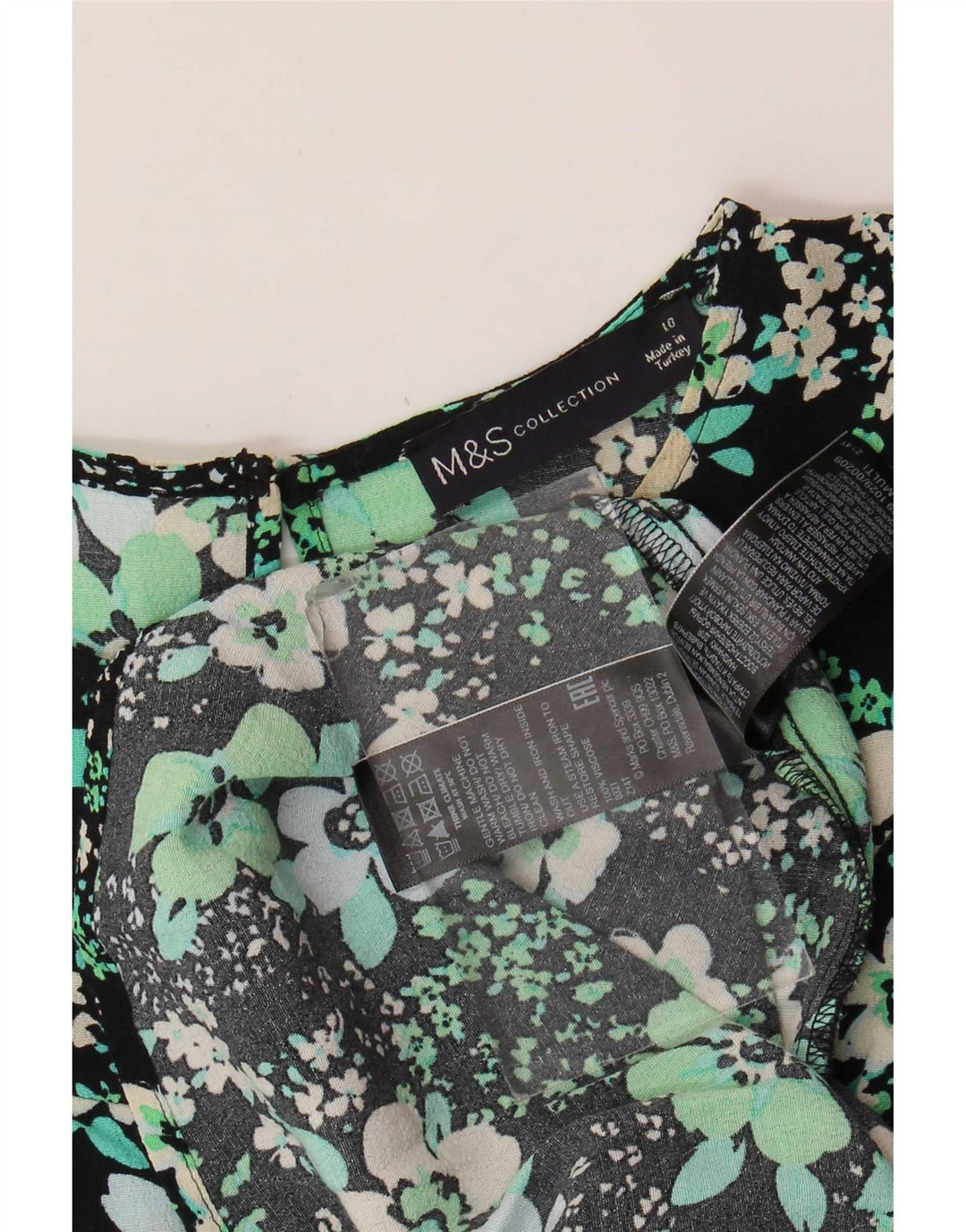 Marks & Spencer Womens Maxi Dress UK 10 Small Multicoloured Floral Viscose