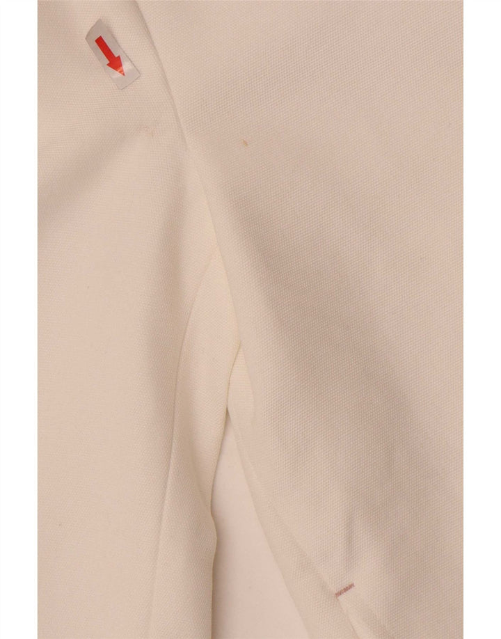 Zara Girls 2 Button Blazer Jacket 9-10 Years White Cotton