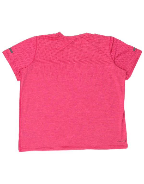 Russell Athletic Girls Husky T-Shirt Top 14-15 Years XL Pink Nylon