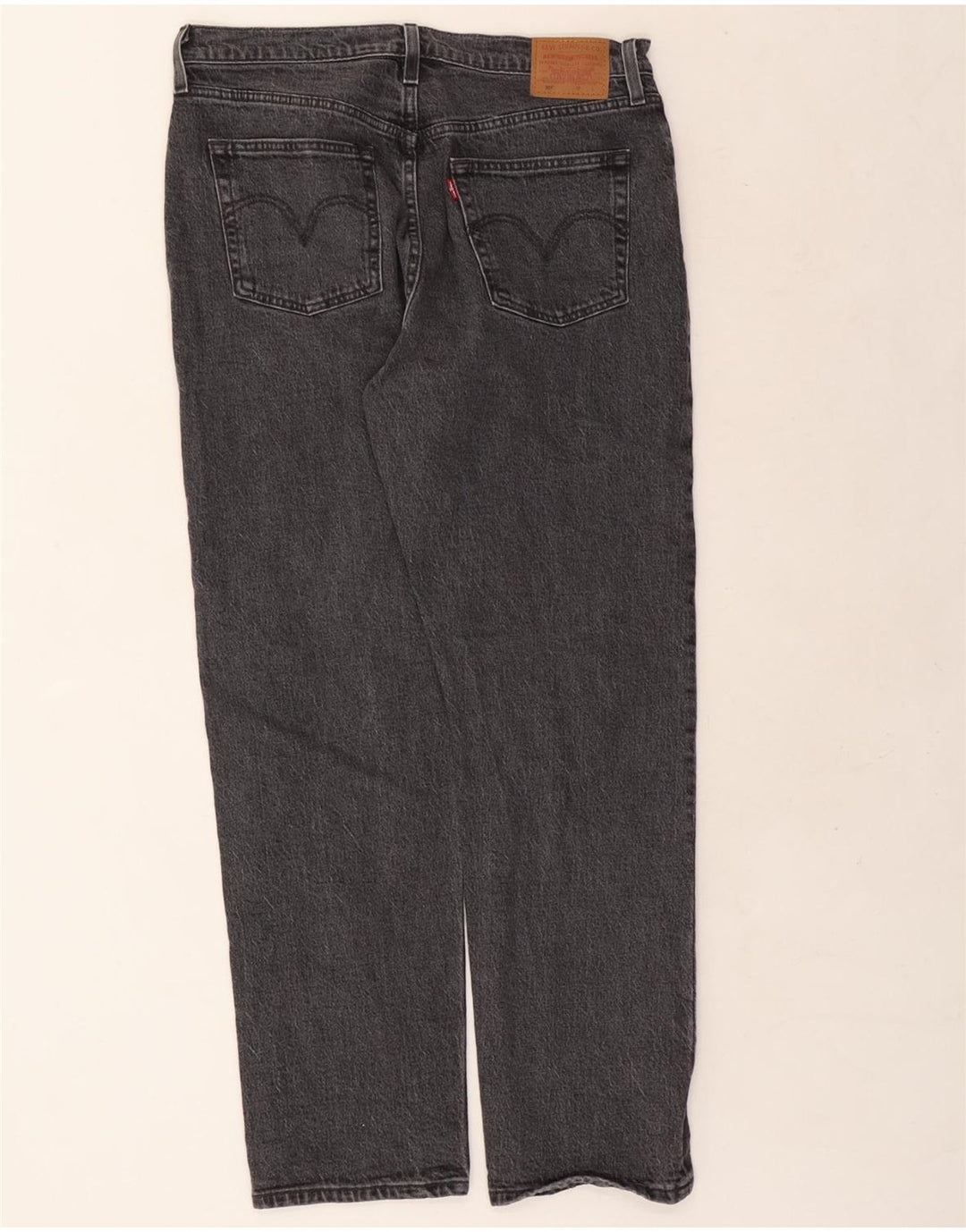 LEVI'S Womens 501 Straight Jeans W32 L30 Grey Cotton