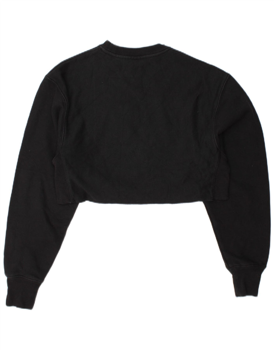 CHAMPION Womens Reverse Weave Oversized Sweatshirt Jumper UK 6 XS Black