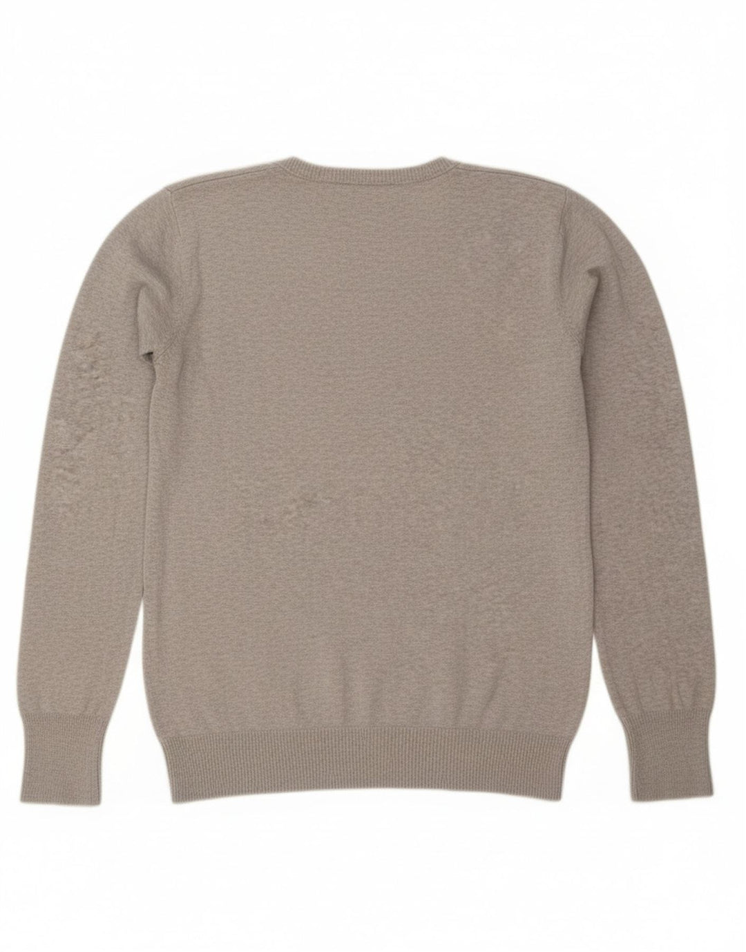 Diesel Womens V-Neck Jumper Sweater UK 14 Medium Grey