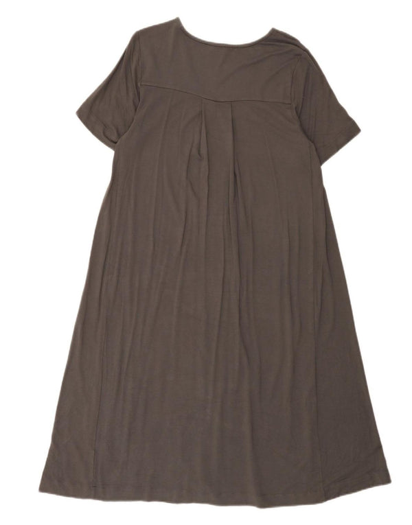 The White Company Womens T-Shirt Dress UK 14 Medium Grey Viscose