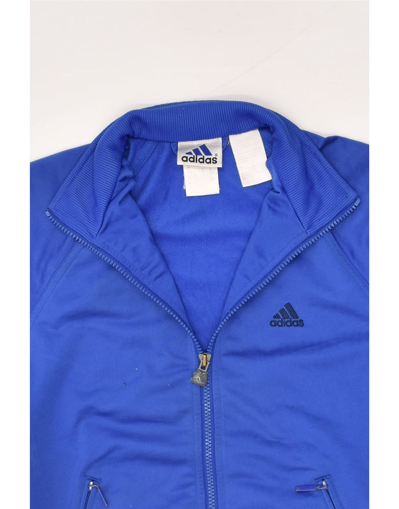 ADIDAS Boys Tracksuit Top Jacket 10-11 Years Blue Polyester | Vintage Adidas | Thrift | Second-Hand Adidas | Used Clothing | Messina Hembry 