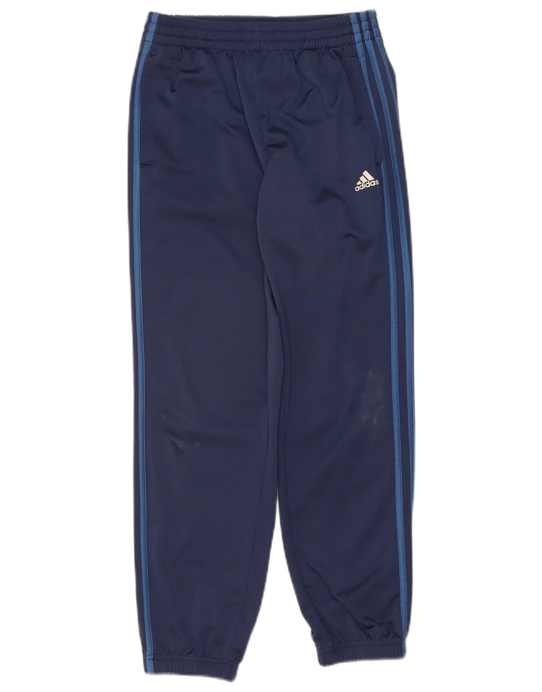 ADIDAS Boys Tracksuit Trousers Joggers 11-12 Years  Navy Blue Polyester