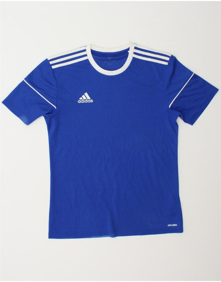 ADIDAS Mens Climalite T-Shirt Top Small Blue Polyester Vintage Adidas and Second-Hand Adidas from Messina Hembry 