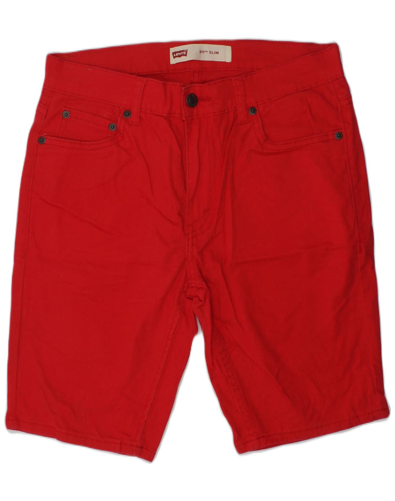 LEVI'S Boys 511 Slim Casual Shorts 15-16 Years W28 Red Cotton | Vintage Levi's | Thrift | Second-Hand Levi's | Used Clothing | Messina Hembry 