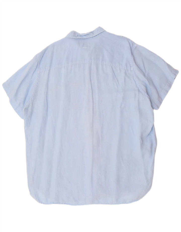 TIMBERLAND Mens Regular Fit Short Sleeve Shirt 3XL Blue