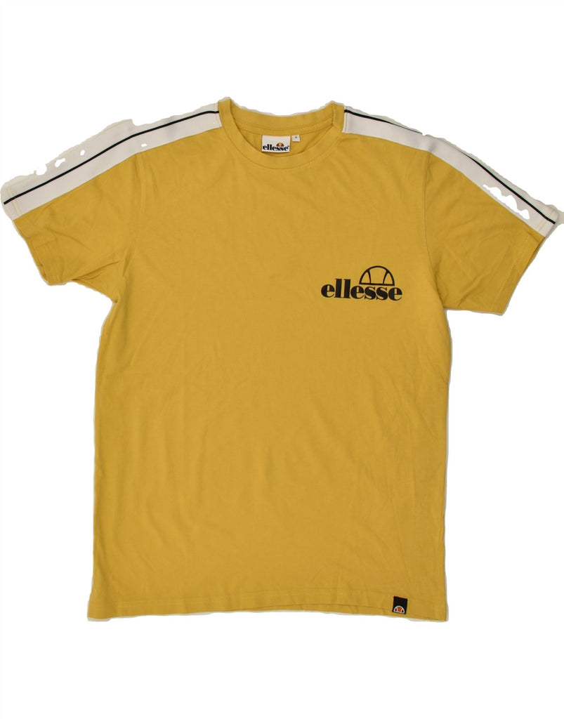 ELLESSE Mens T-Shirt Top Small Yellow | Vintage Ellesse | Thrift | Second-Hand Ellesse | Used Clothing | Messina Hembry 