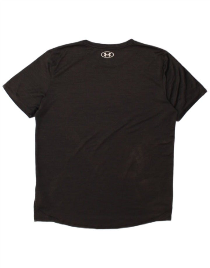 Under Armour Boys Graphic T-Shirt Top 13-14 Years XL Grey Flecked Polyester