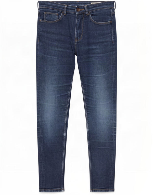 Marks & Spencer Womens Skinny Jeans UK 12 Medium W29 L26 Navy Blue