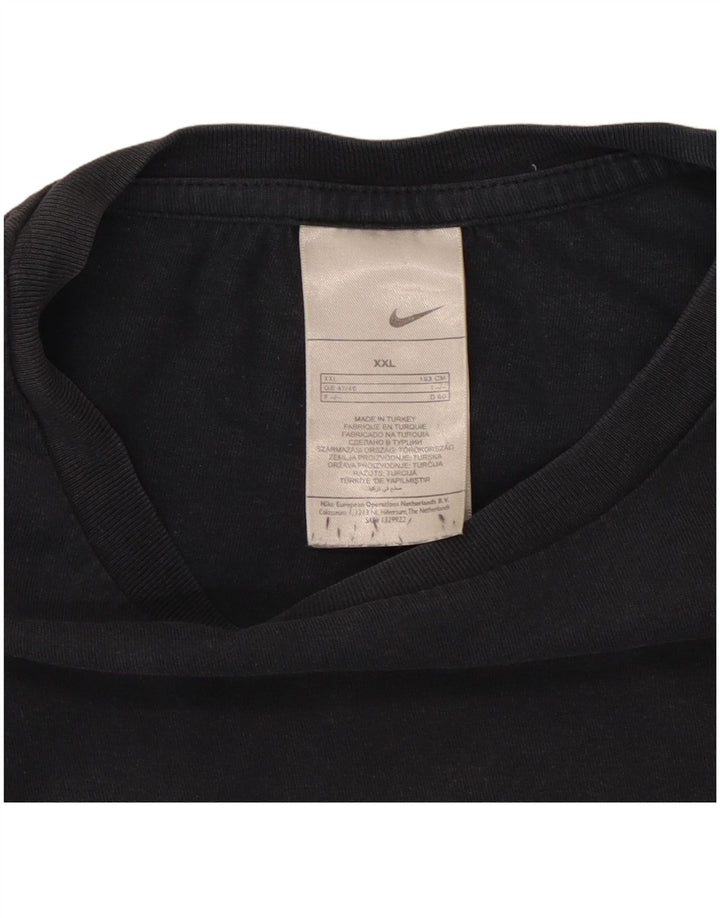 Nike Mens Graphic T-Shirt Top 2XL Navy Blue Cotton