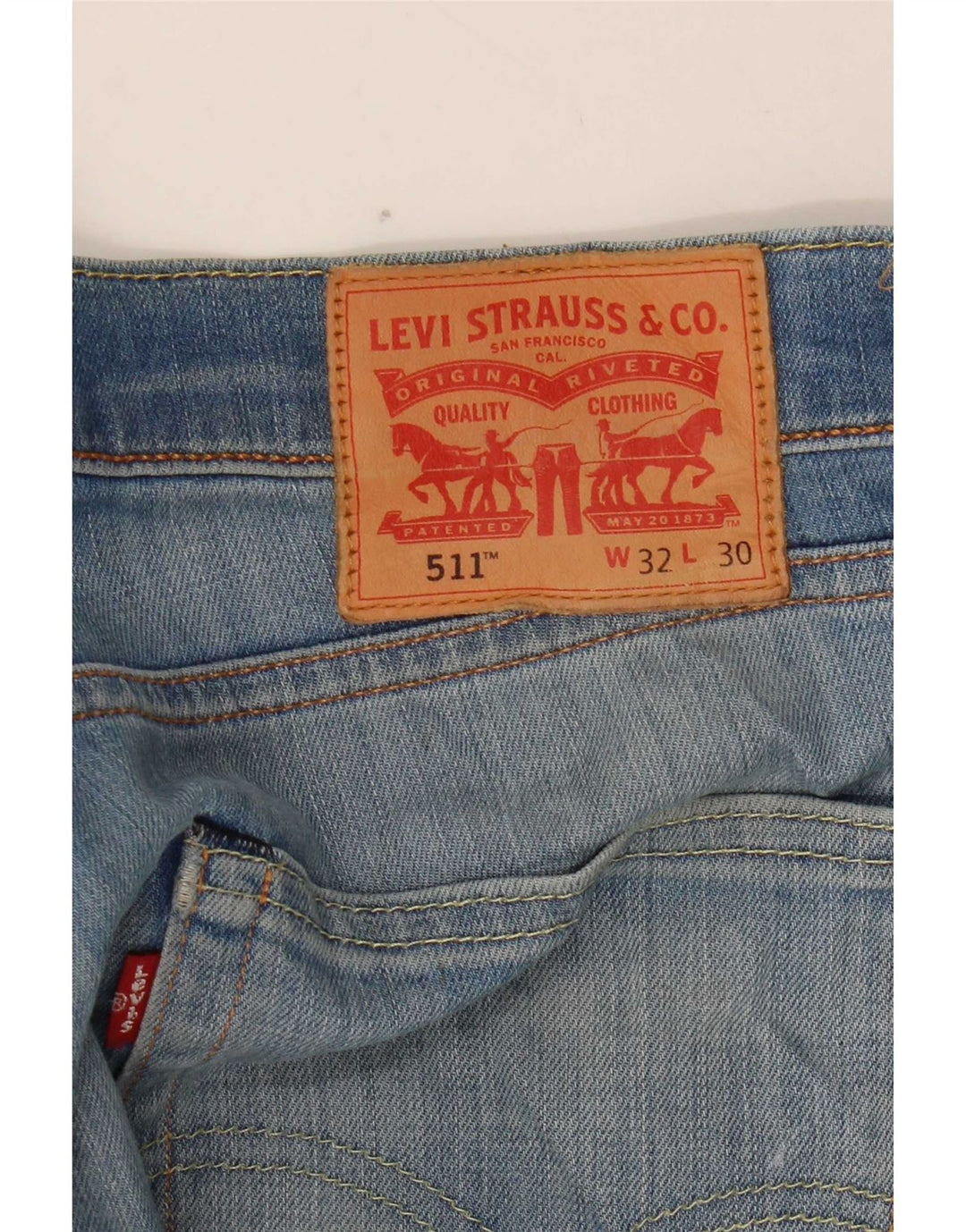 Levi's Mens 511 Slim Jeans W32 L30 Blue Cotton