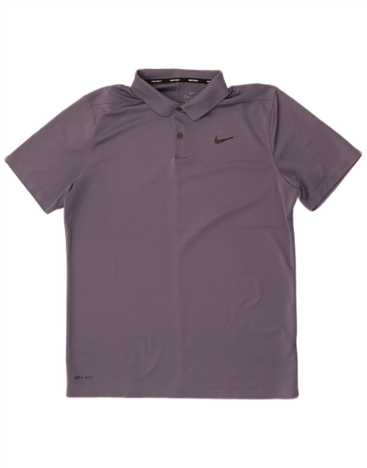 Nike Mens Dri Fit Polo Shirt Large Grey