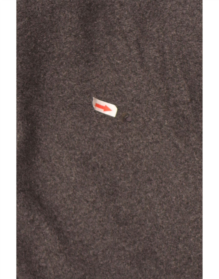 Zara Womens Double Breasted Coat UK 14 Medium Grey Polyester