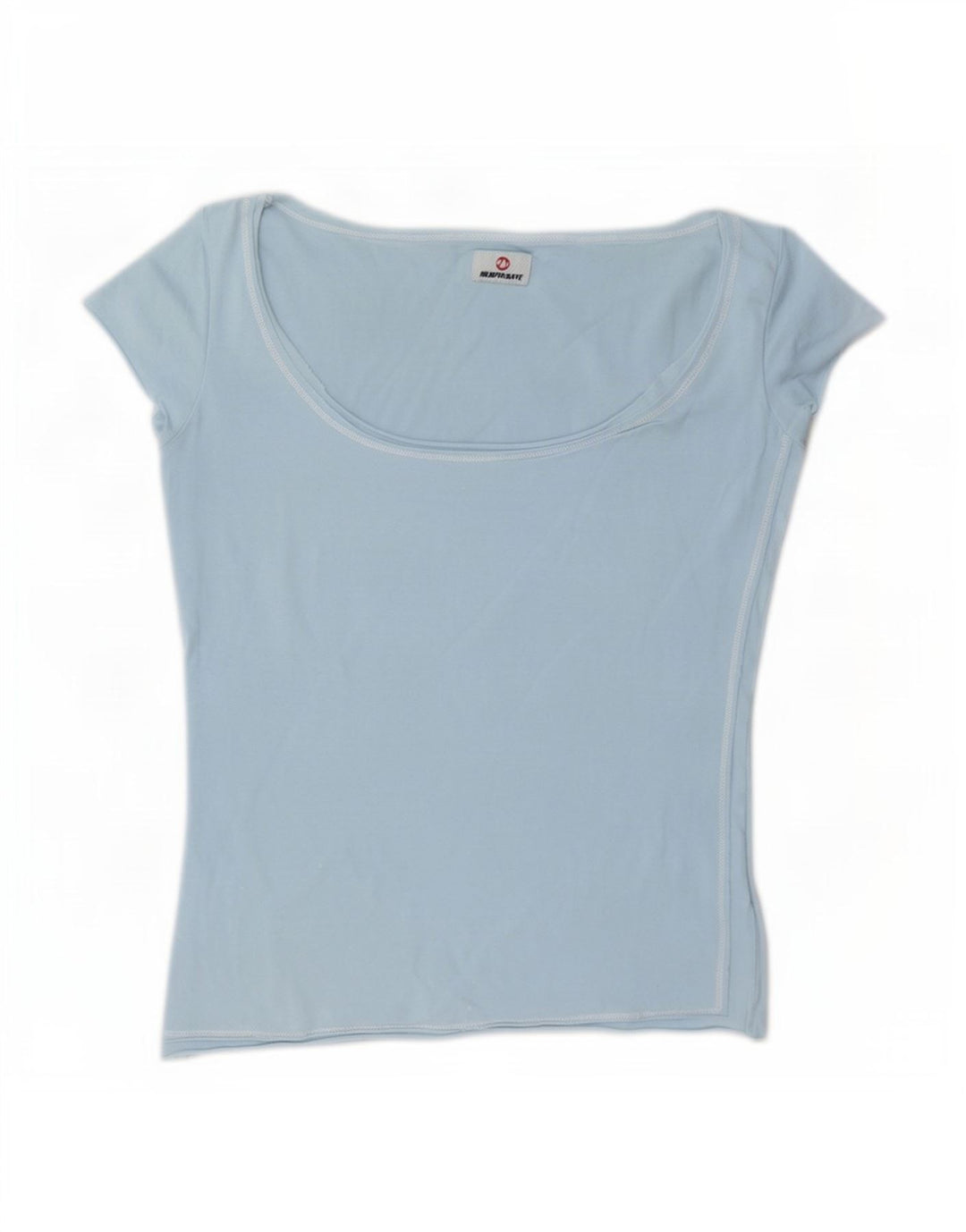 Murphy & Nye Womens T-Shirt Top UK 12 Medium Blue Cotton