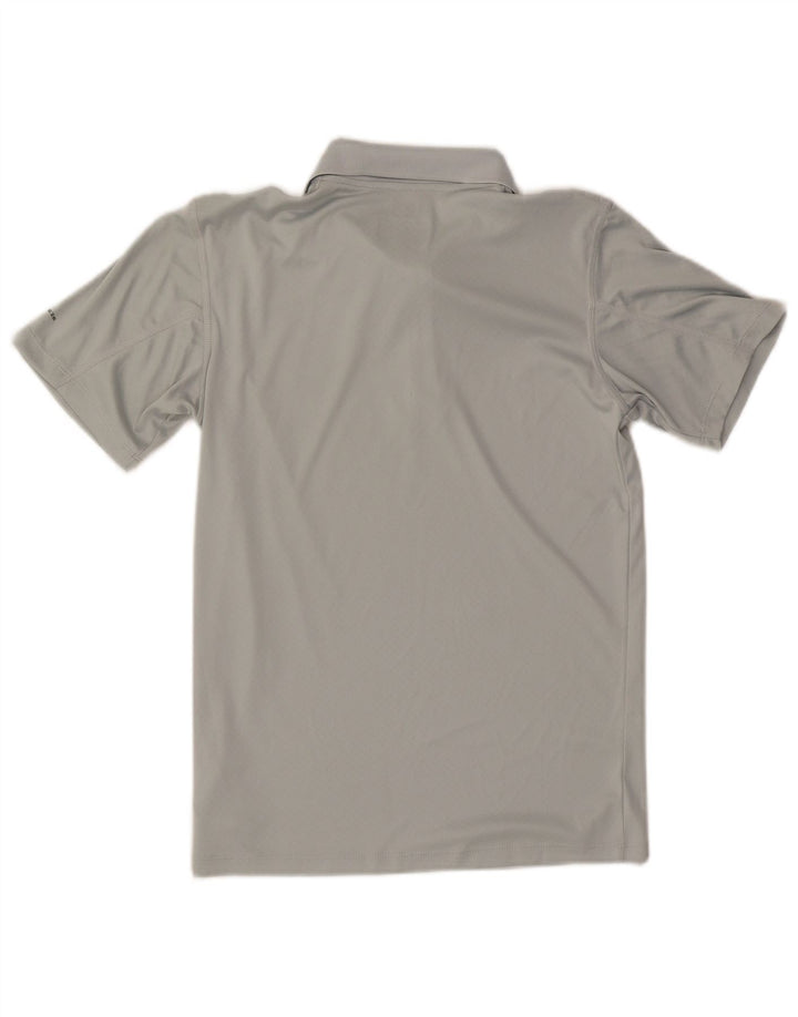 COLUMBIA Mens Omni-Freeze Zero Polo Shirt Small Grey Polyester