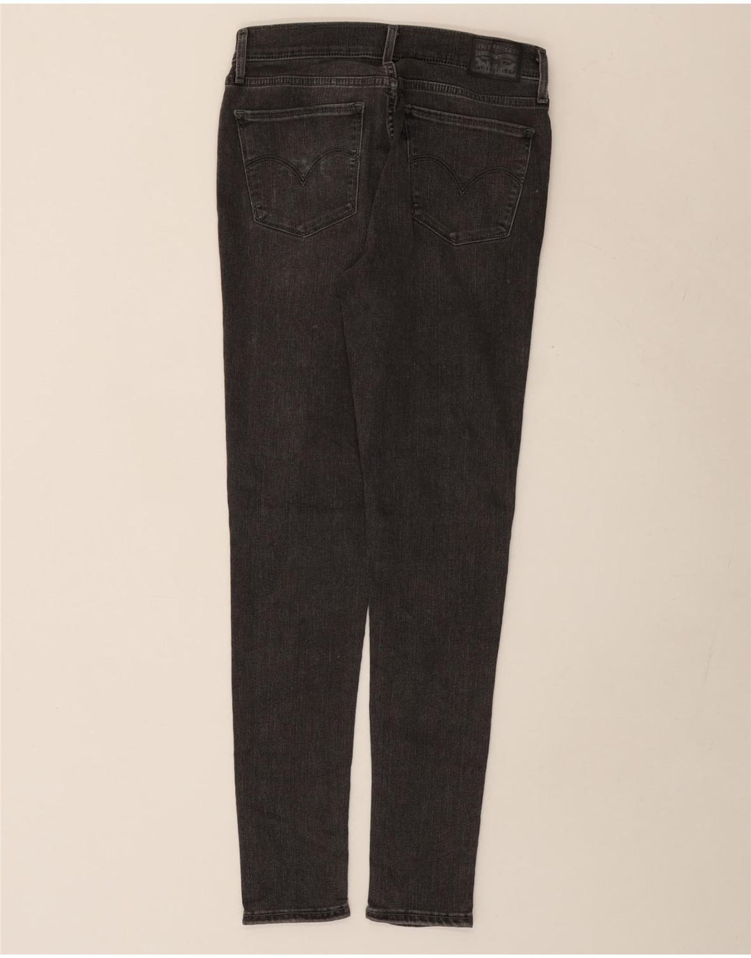 Levi's Womens 710 Super Skinny Jeans W29 L30 Grey Cotton