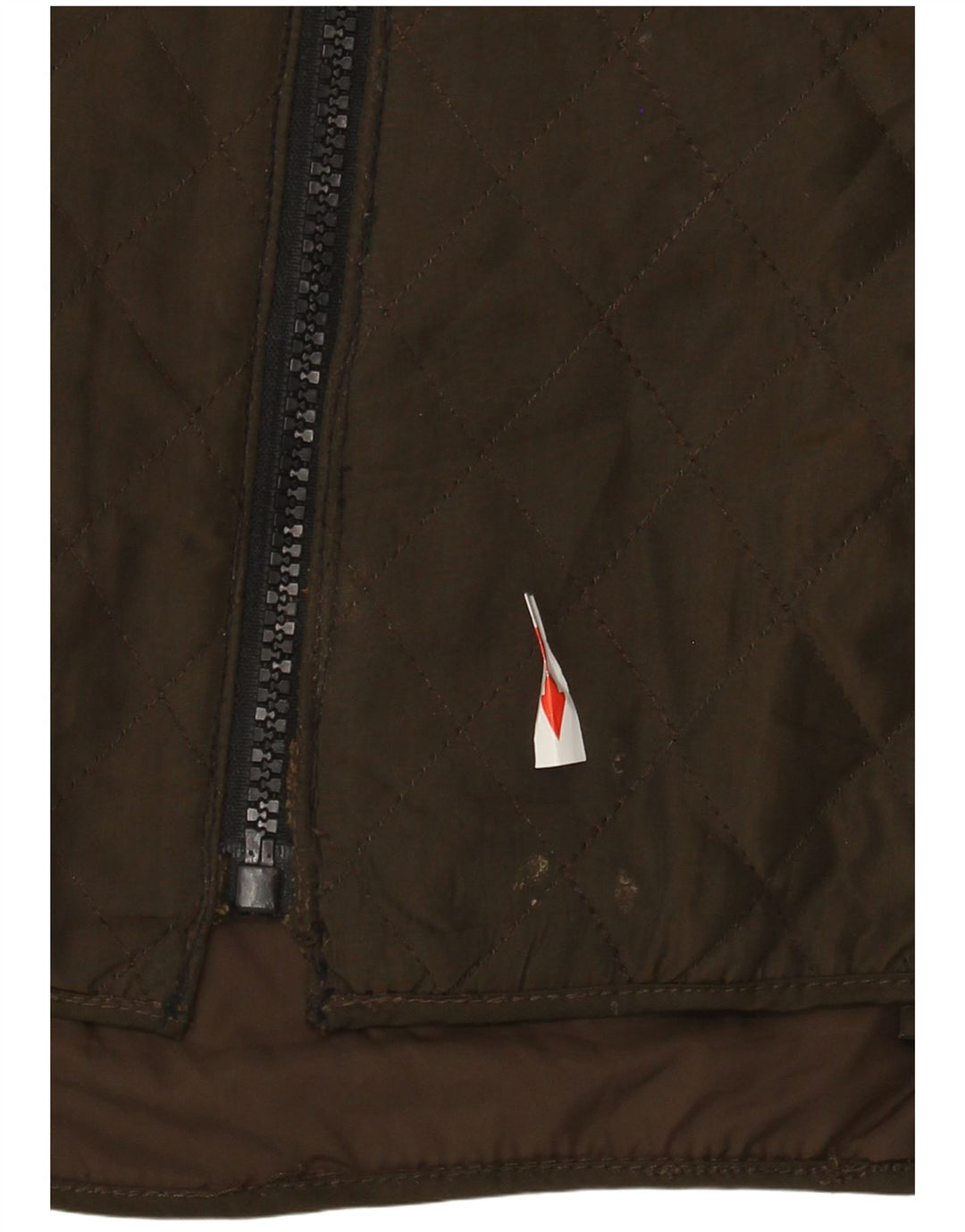 Ellesse Womens Quilted Jacket UK 12 Medium Brown Polyester