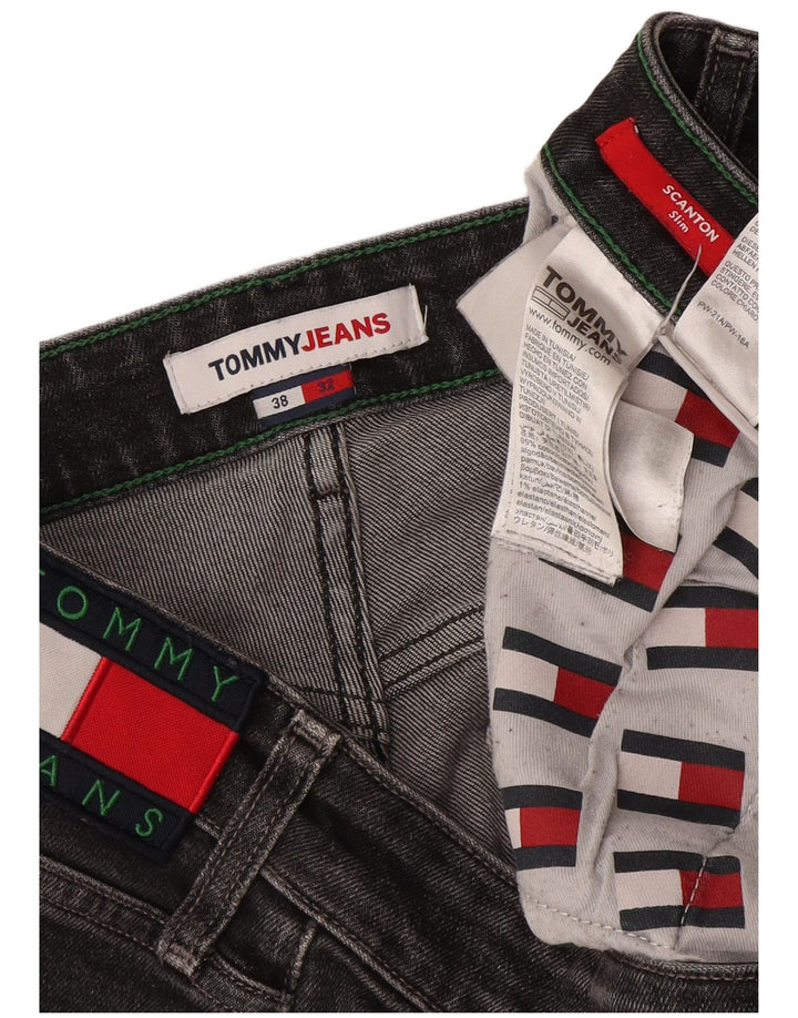 Tommy Hilfiger Mens Slim Jeans W38 L32 Grey Cotton