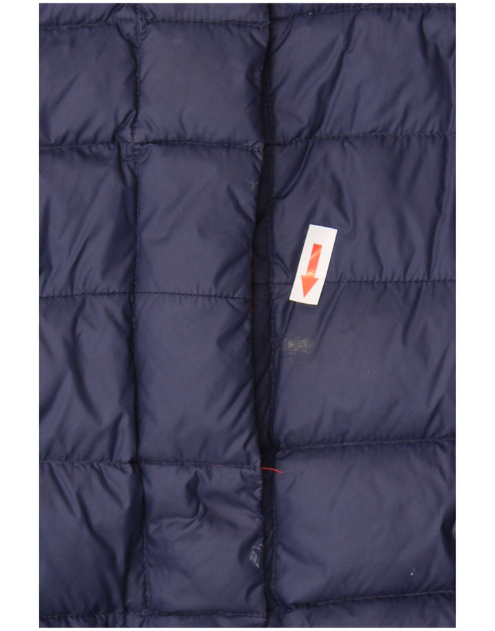 Armani Jeans Womens Padded Jacket IT 44 Medium Navy Blue Colourblock