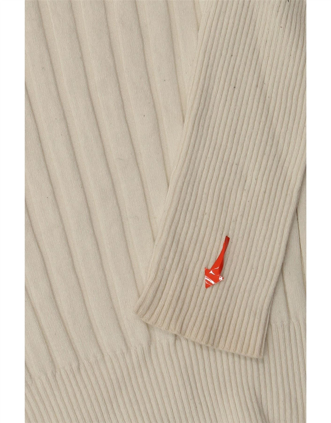 Zara Womens Crop Roll Neck Jumper Sweater UK 14 Large Off White Viscose