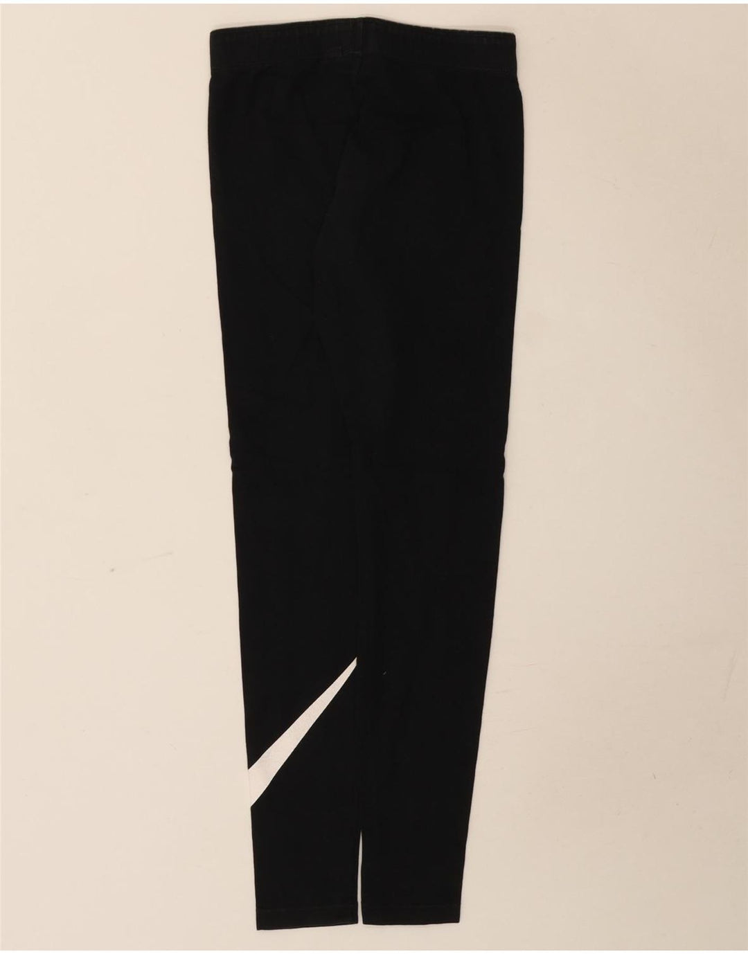 Nike Womens Graphic Leggings UK 8 Small Black Cotton