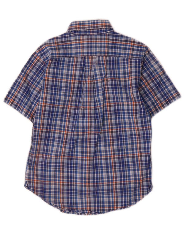 Ralph Lauren Boys Short Sleeve Shirt 4-5 Years Blue Check Cotton
