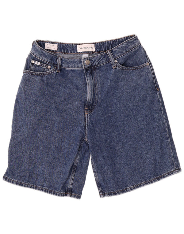 Calvin Klein Mens Straight Fit Denim Shorts W27 XS Blue Cotton 90s