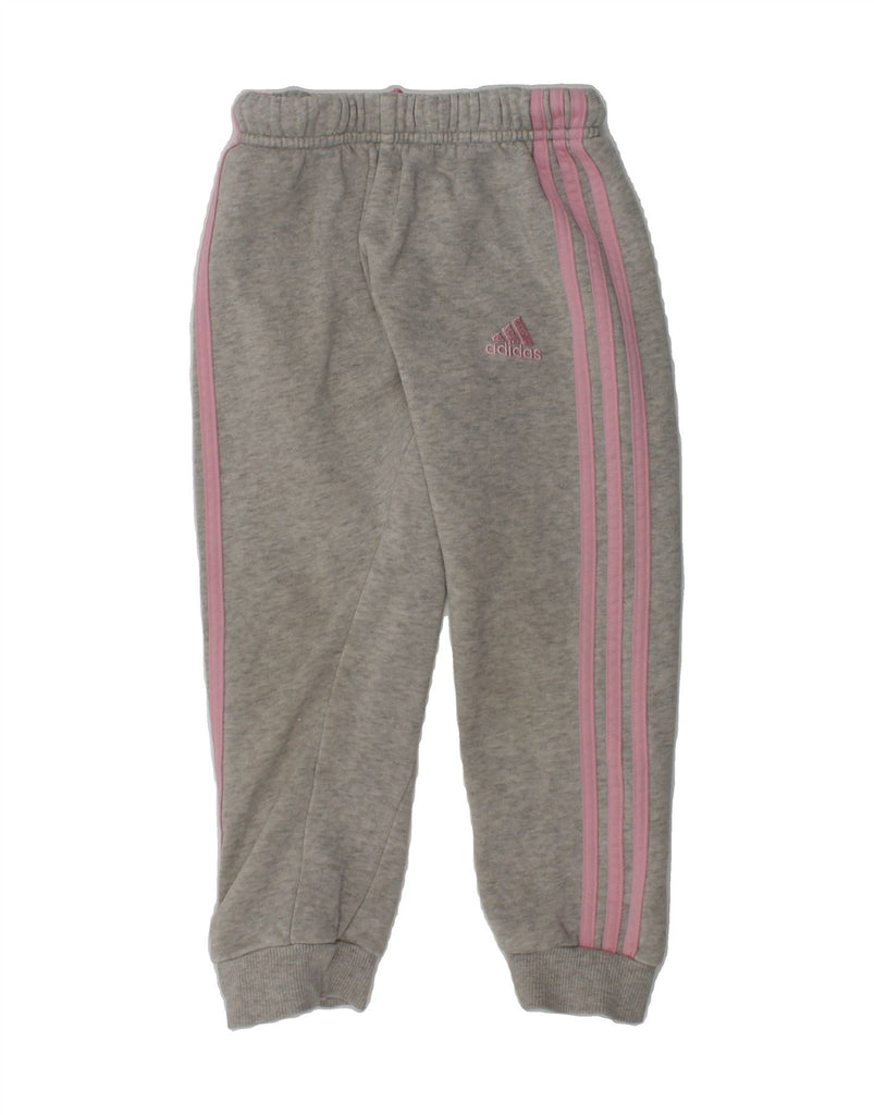 ADIDAS Girls Tracksuit Trousers Joggers 2-3 Years Grey Cotton | Vintage Adidas | Thrift | Second-Hand Adidas | Used Clothing | Messina Hembry 