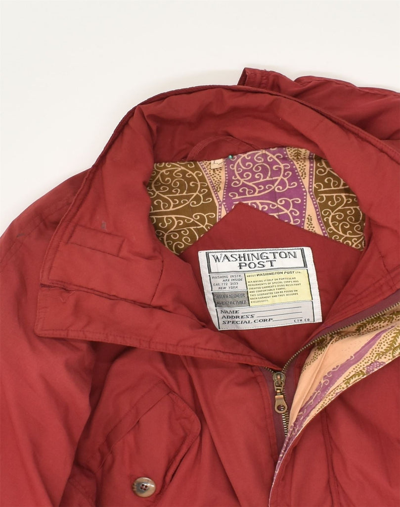 VINTAGE Mens Windbreaker Jacket UK 40 Large Red Cotton | Vintage Vintage | Thrift | Second-Hand Vintage | Used Clothing | Messina Hembry 