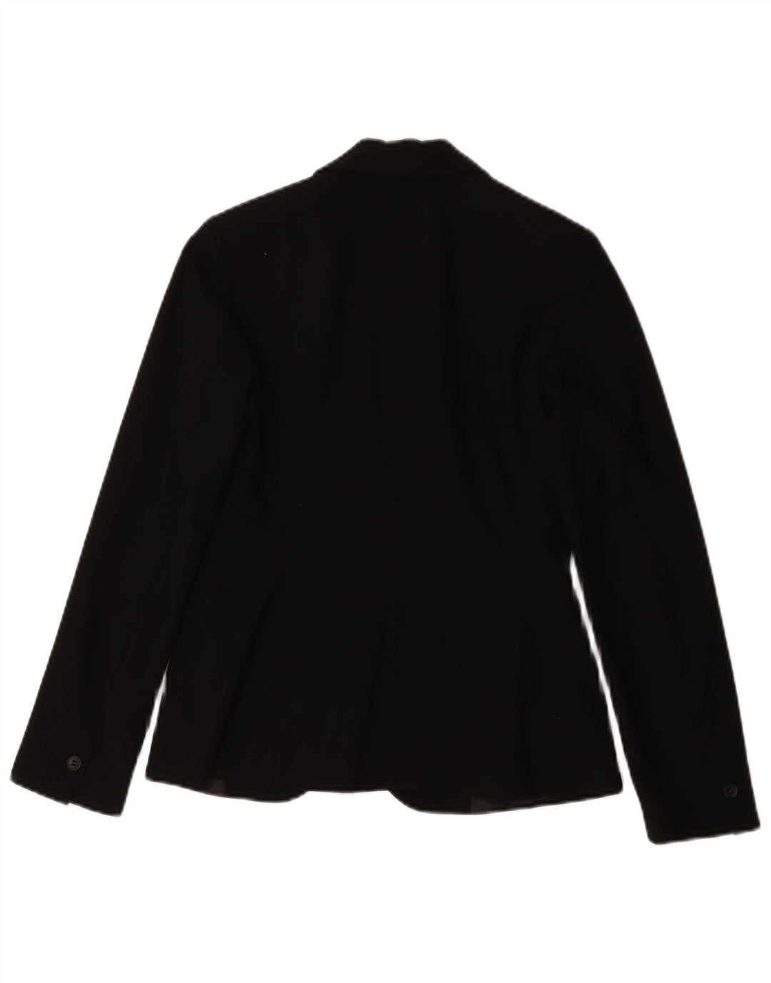 Zara Womens 1 Button Blazer Jacket EU 34 2XS Black Polyester