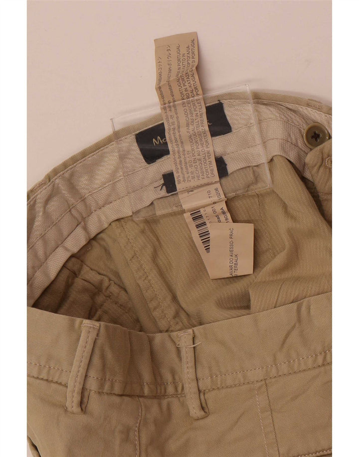 Massimo Dutti Mens Regular Fit Chino Trousers EU 42 Large W32 L33 Beige