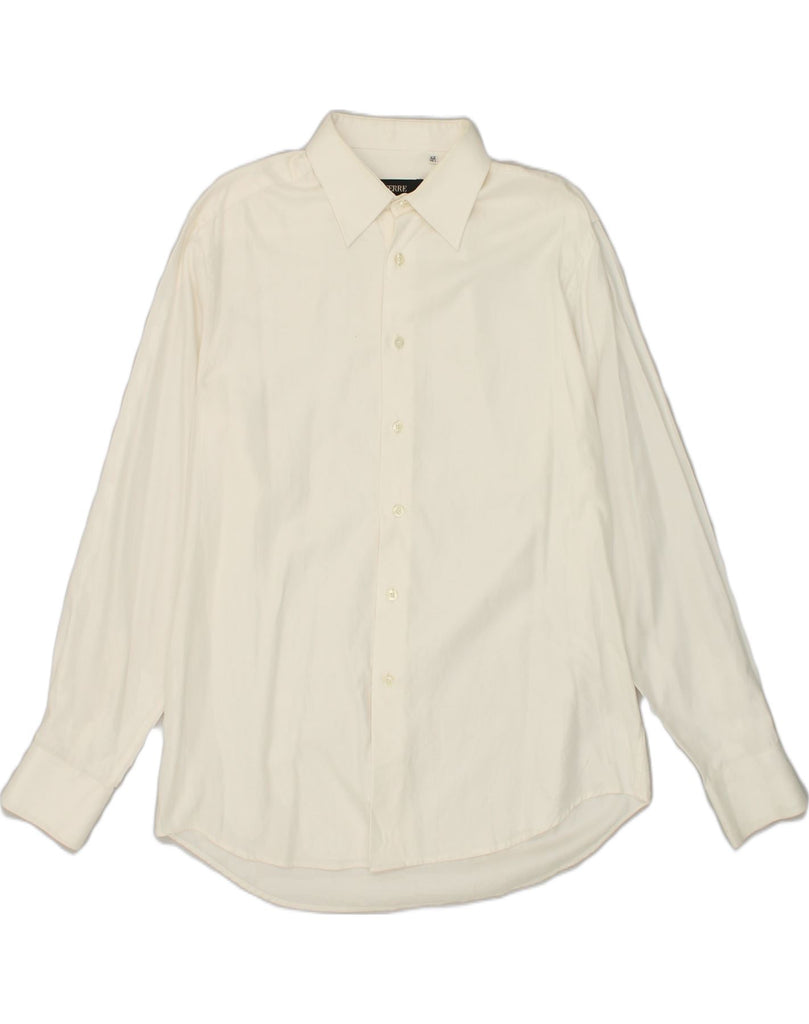 FERRE Mens Shirt Size 16 1/2 42 Large White Cotton | Vintage Ferre | Thrift | Second-Hand Ferre | Used Clothing | Messina Hembry 