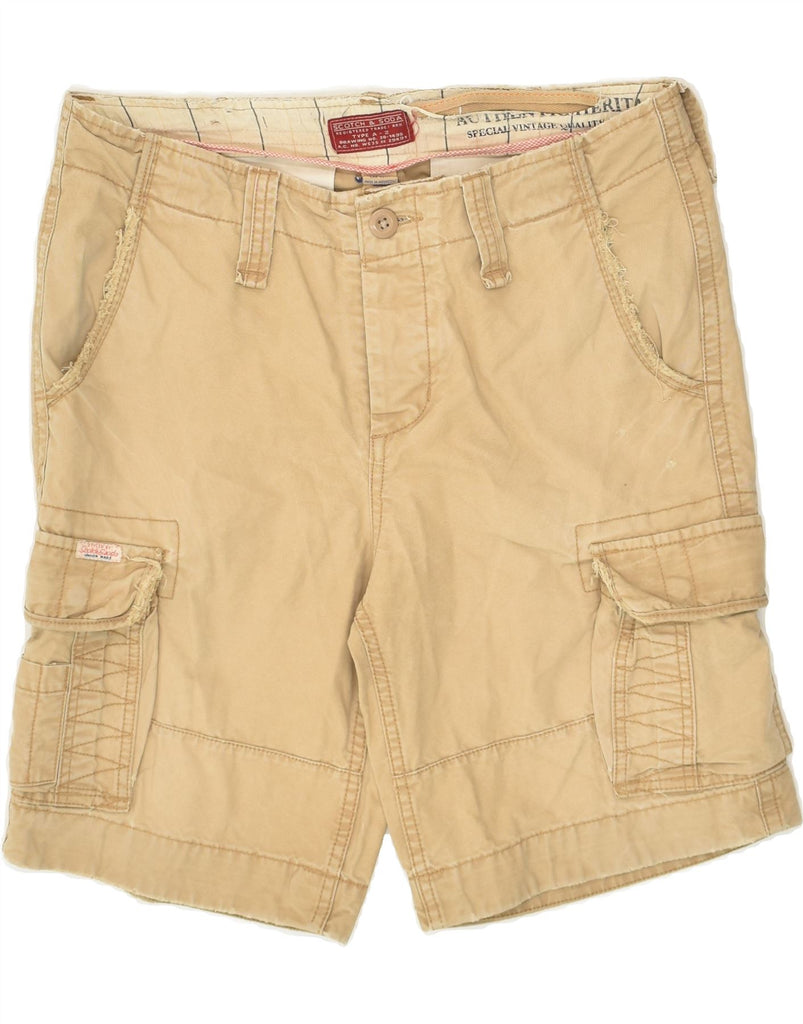 SCOTCH & SODA Mens Cargo Shorts W30 Medium Beige Cotton | Vintage Scotch & Soda | Thrift | Second-Hand Scotch & Soda | Used Clothing | Messina Hembry 