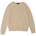 Marks & Spencer Womens Boat Neck Jumper Sweater UK 12 Medium  Beige Acrylic