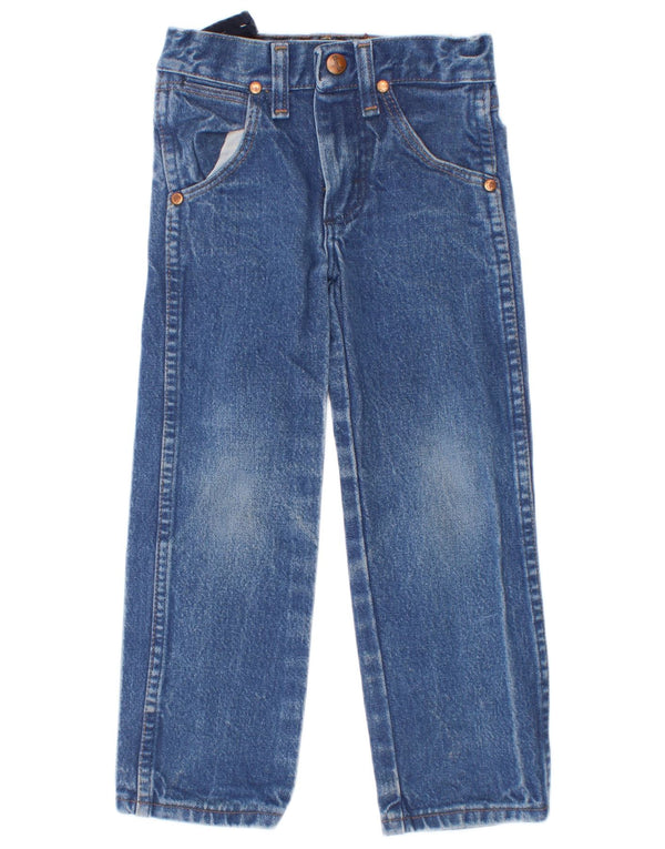 Wrangler Boys Slim Jeans 3-4 Years W20 L14 Blue Cotton