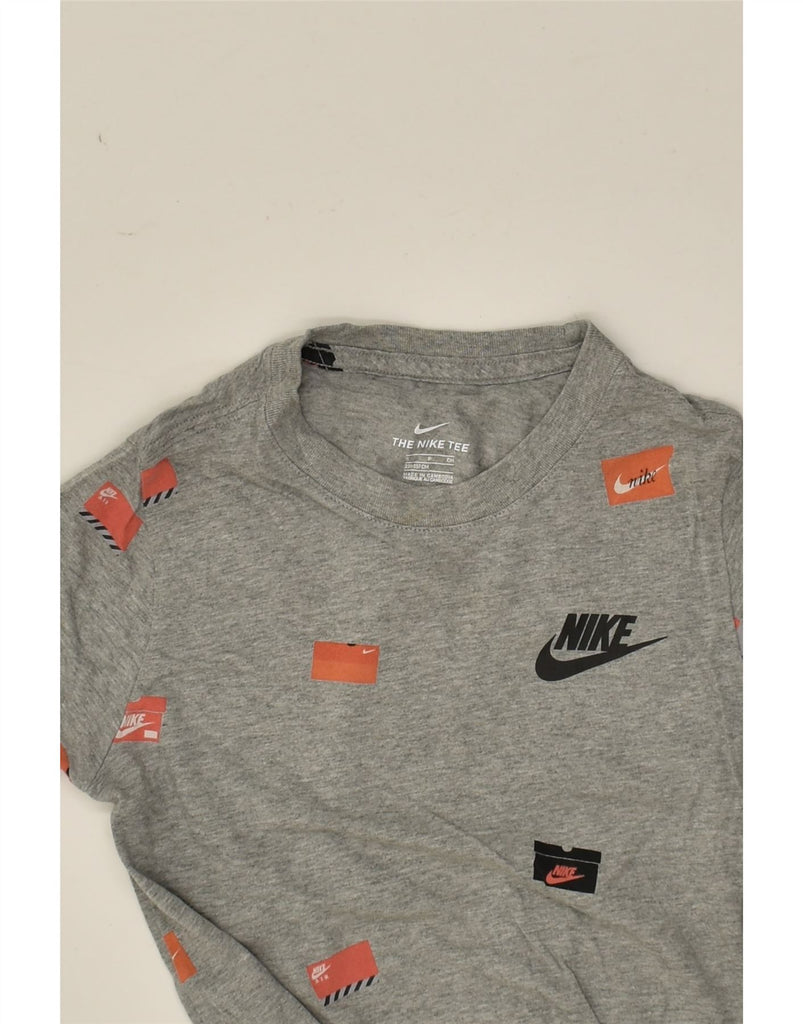 NIKE Girls T-Shirt Top 8-9 Years Small Grey | Vintage Nike | Thrift | Second-Hand Nike | Used Clothing | Messina Hembry 