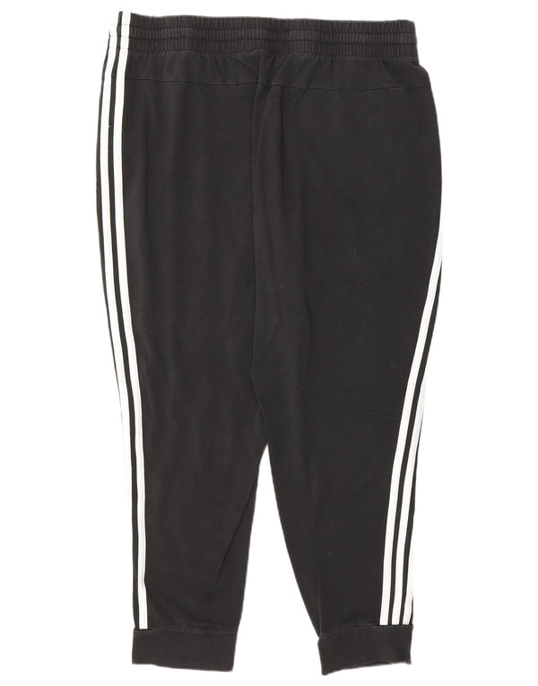 Adidas Womens Tracksuit Trousers Joggers UK 16/18 Large Black Cotton