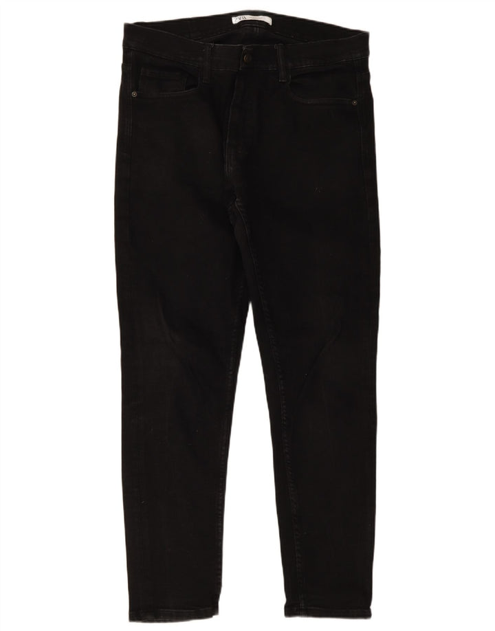 Zara Mens Slim Jeans EU 46 XL W36 L30 Black